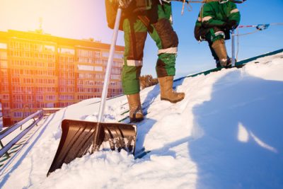 Roofing Worker Winter Safety